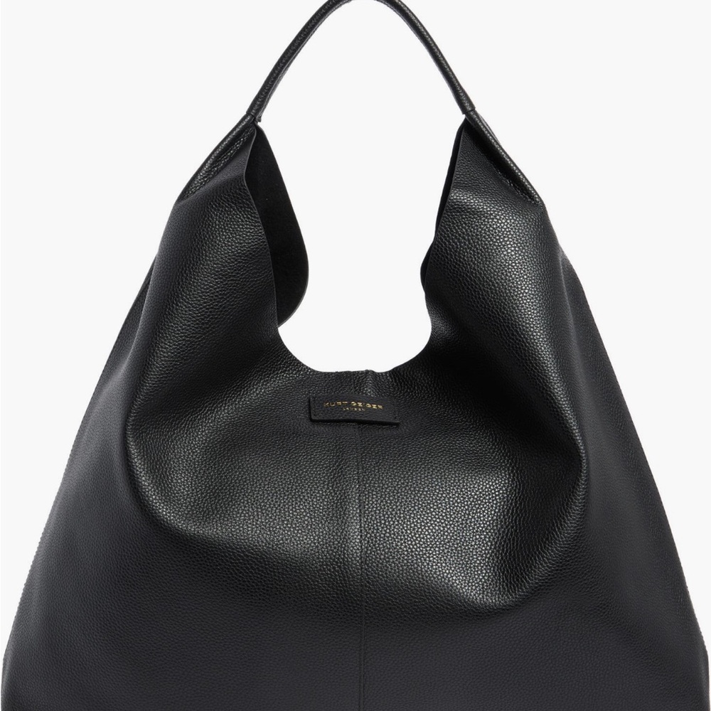 Kurt Geiger Black Pebbled Hobo Bag